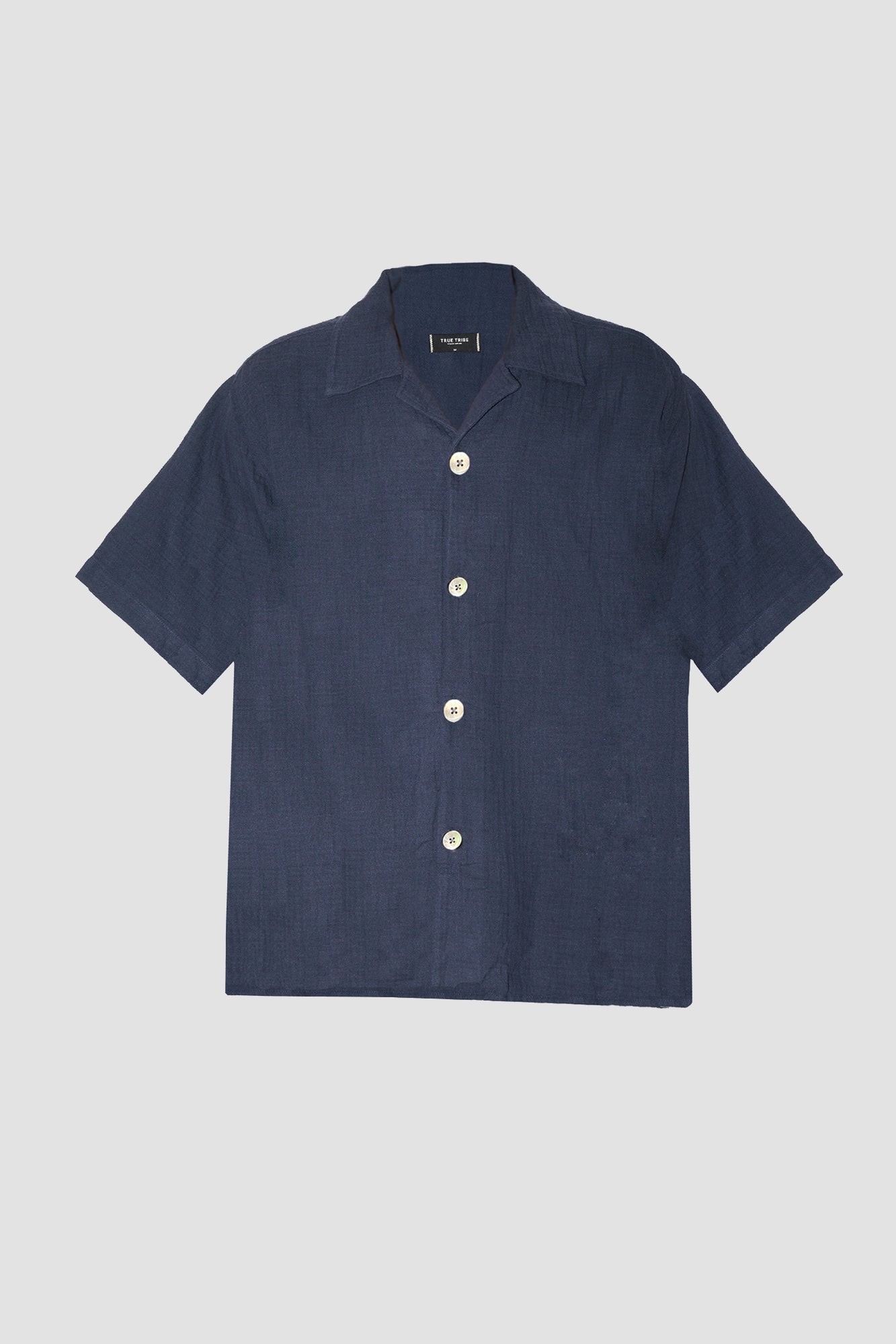 AngelWeave DARK NAVY GAUZE RESORT SHIRT