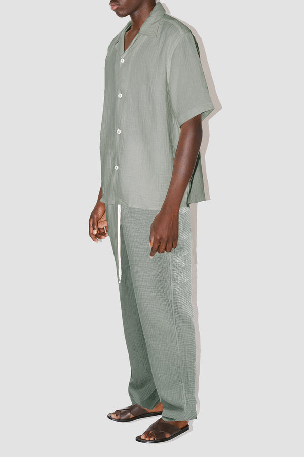 AngelWeave KHAKI GAUZE RESORT SHIRT