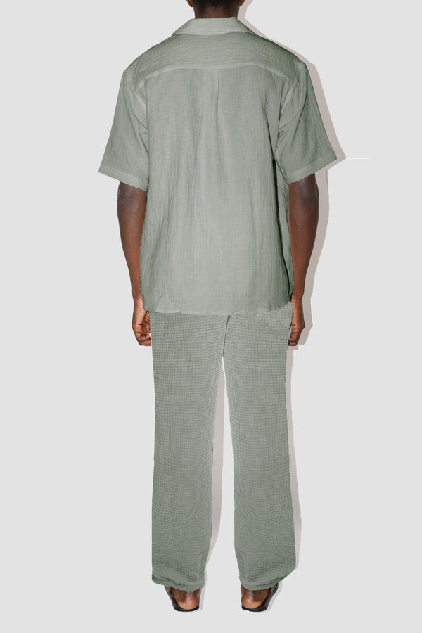 AngelWeave KHAKI GAUZE RESORT SHIRT