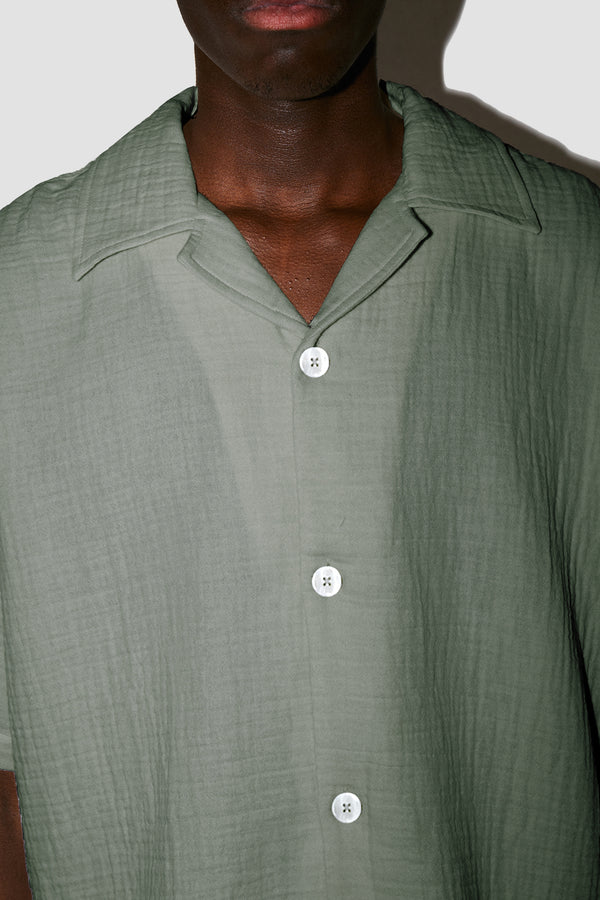 AngelWeave KHAKI GAUZE RESORT SHIRT