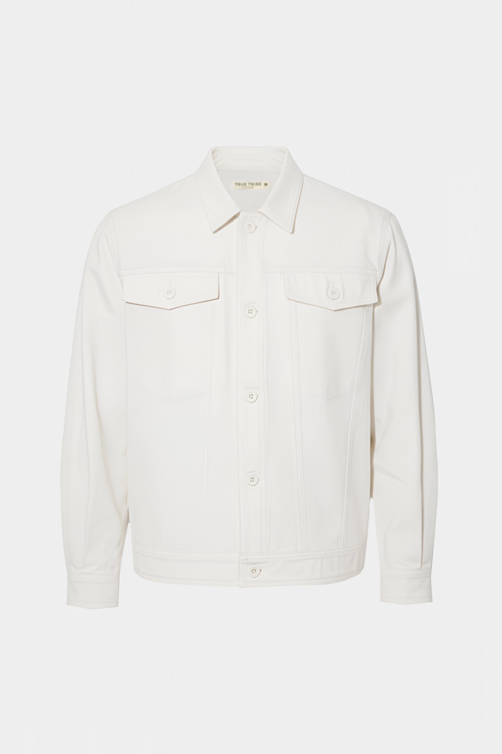 Ivory Canvas Denim Jacket
