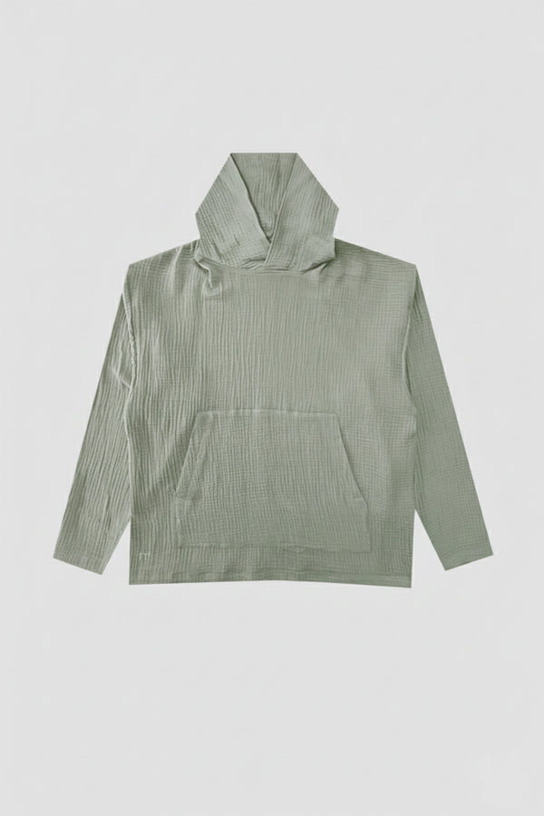 AngelWeave Khaki Gauze Hoodie