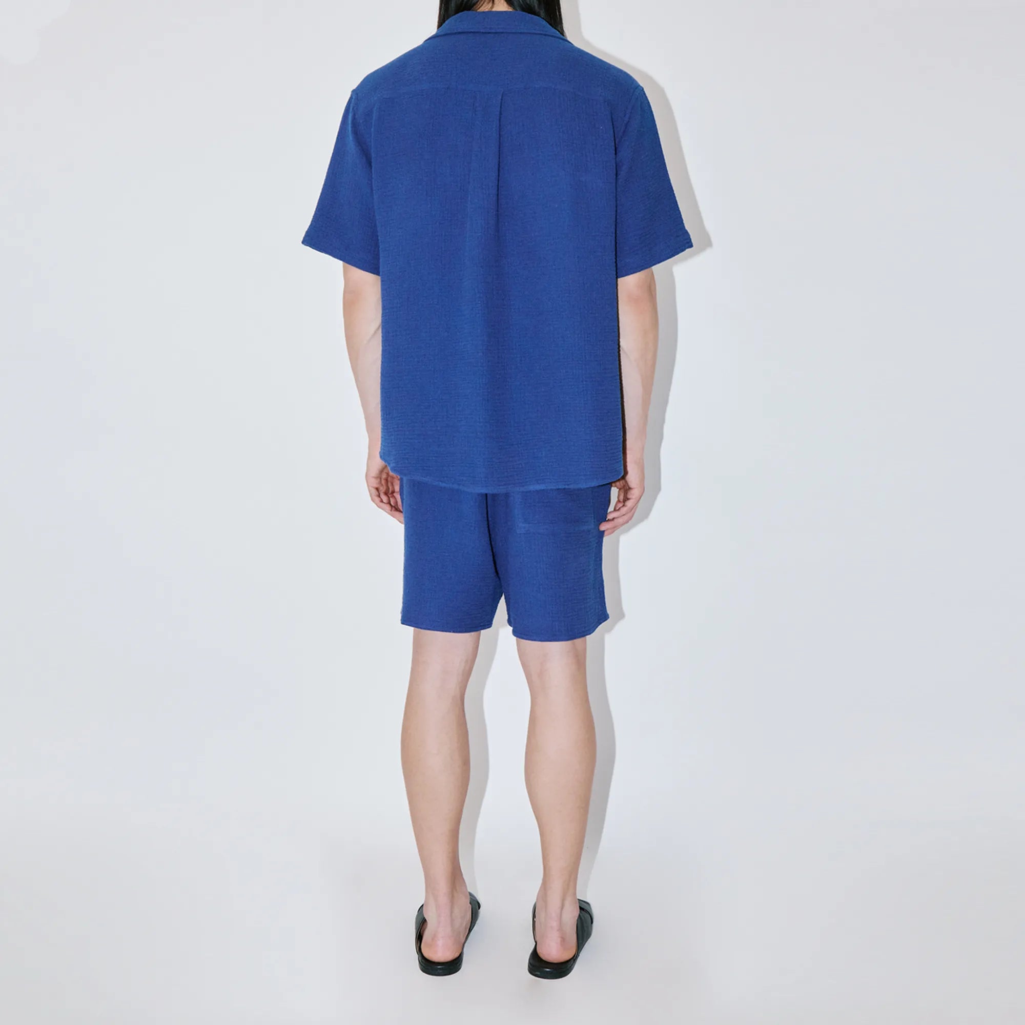 AngelWeave Indigo Gauze Resort Shirt