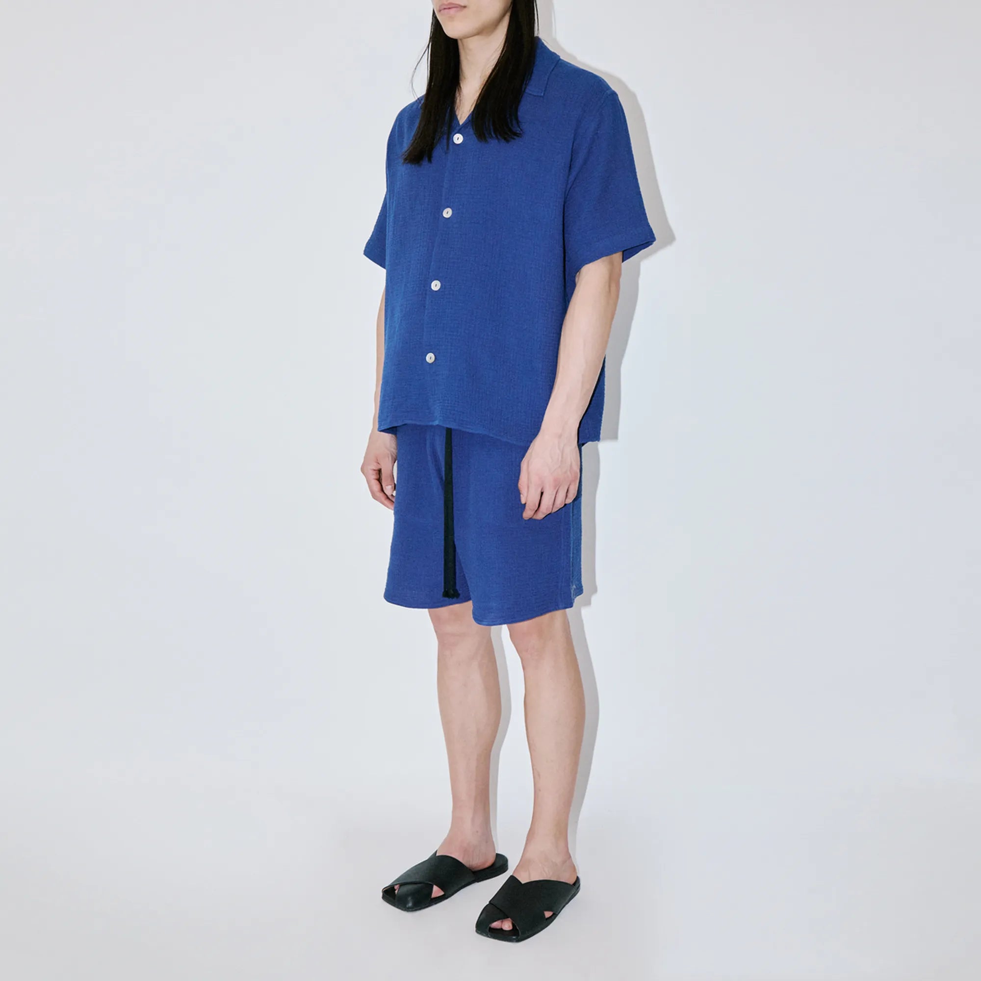 AngelWeave Indigo Gauze Resort Shirt