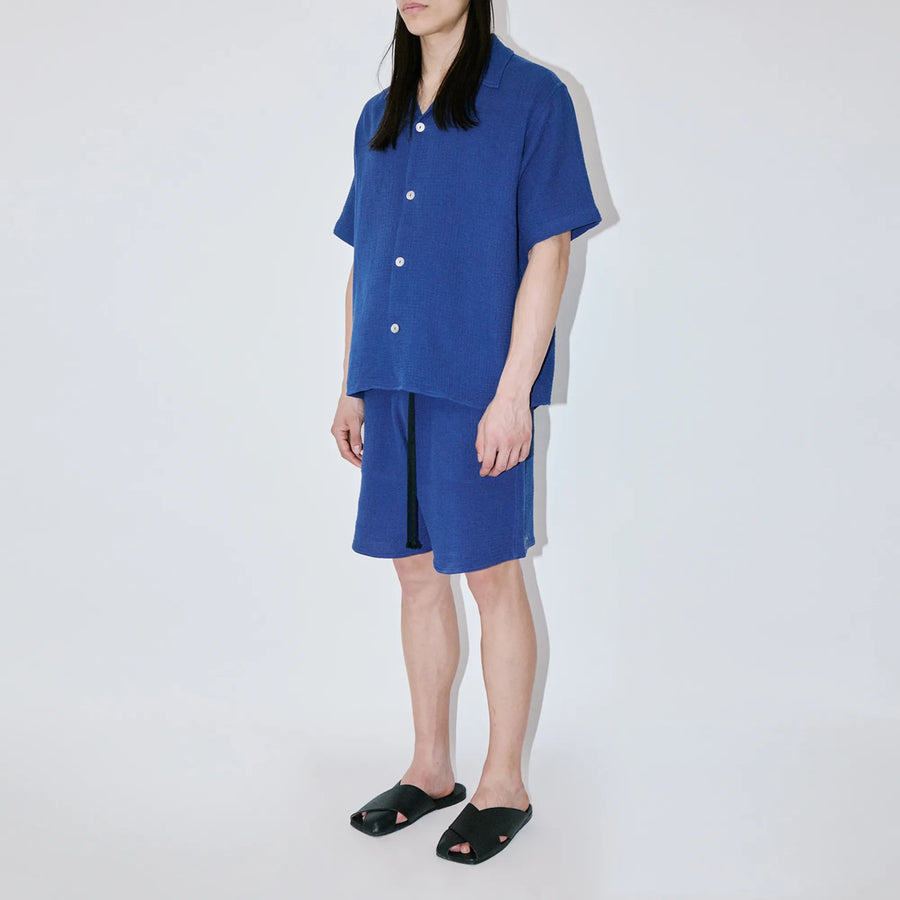 AngelWeave Indigo Gauze Resort Shirt