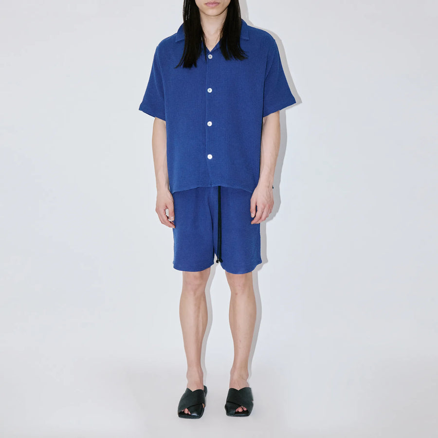 AngelWeave Indigo Gauze Resort Shirt