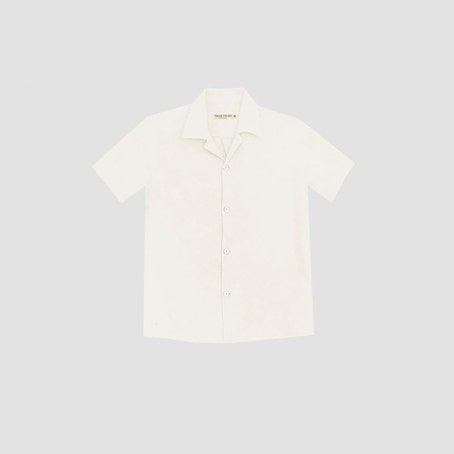 AngelWeave Ivory Gauze Resort Shirt