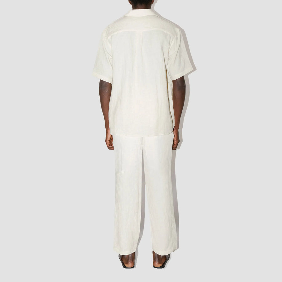 AngelWeave Ivory Gauze Resort Shirt