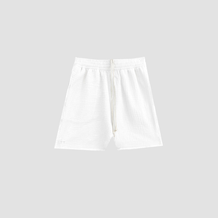 AngelWeave White Gauze Lounge Shorts