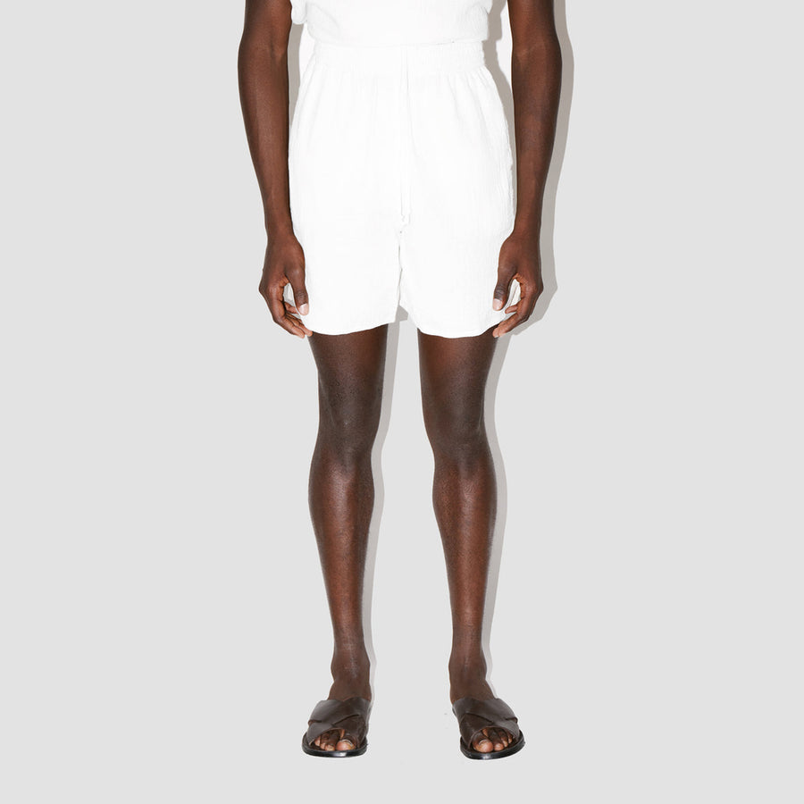 AngelWeave White Gauze Lounge Shorts