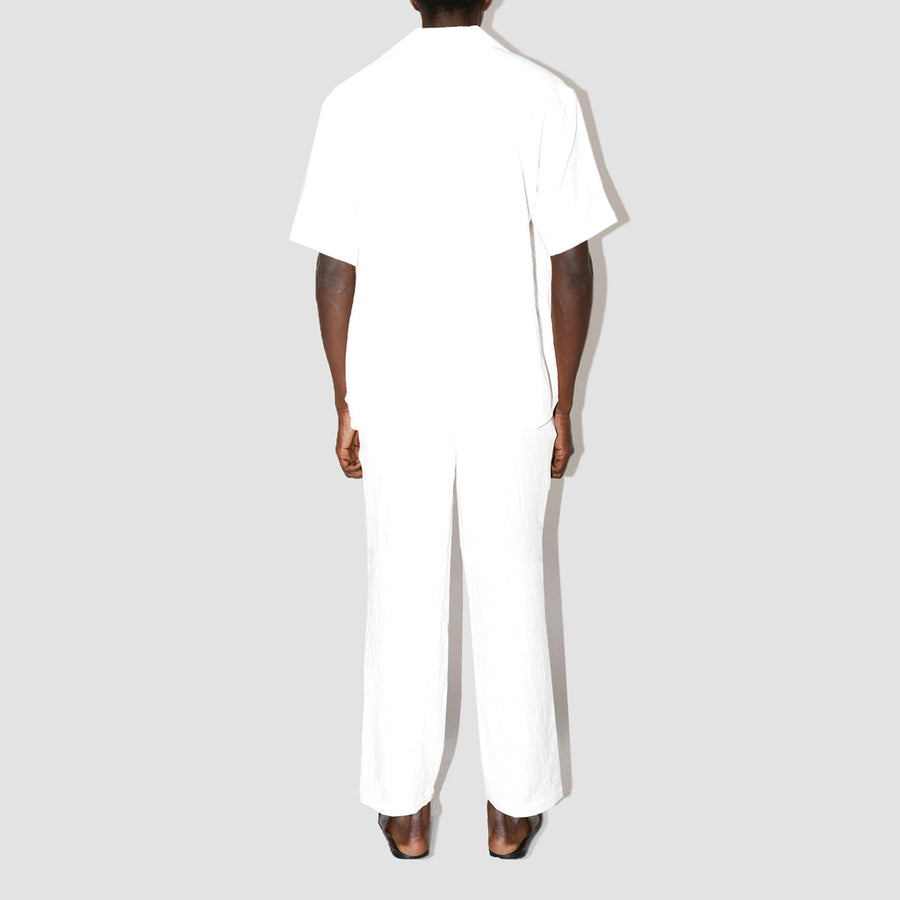 AngelWeave White Gauze Resort Shirt
