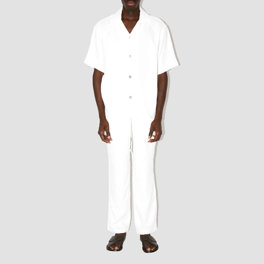 AngelWeave White Gauze Resort Shirt