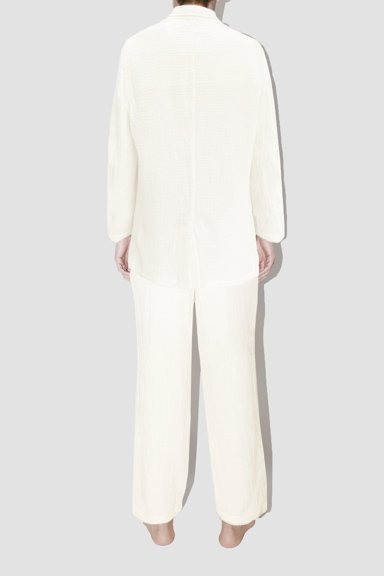 AngelWeave Ivory Gauze Light Suit Jacket