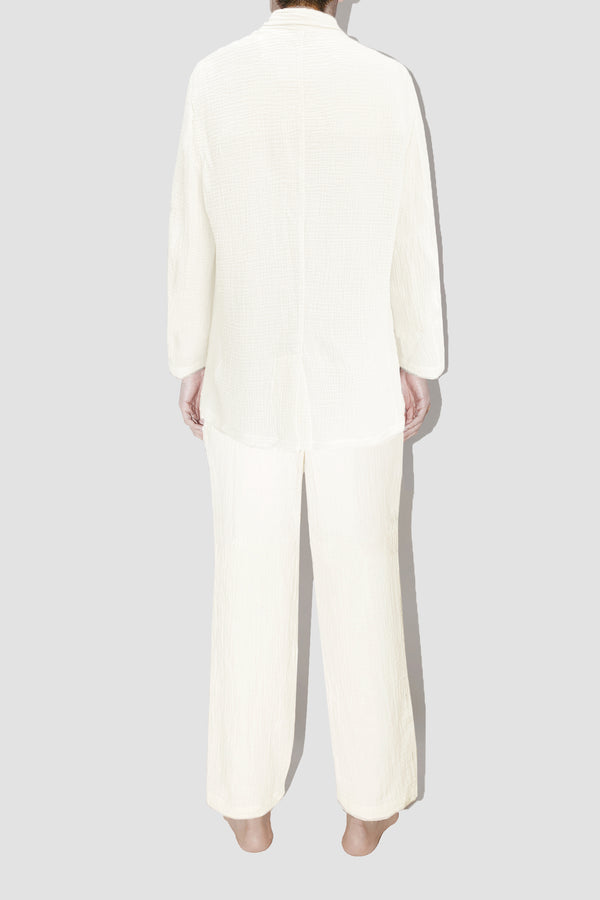 AngelWeave Ivory Gauze Light Suit Jacket