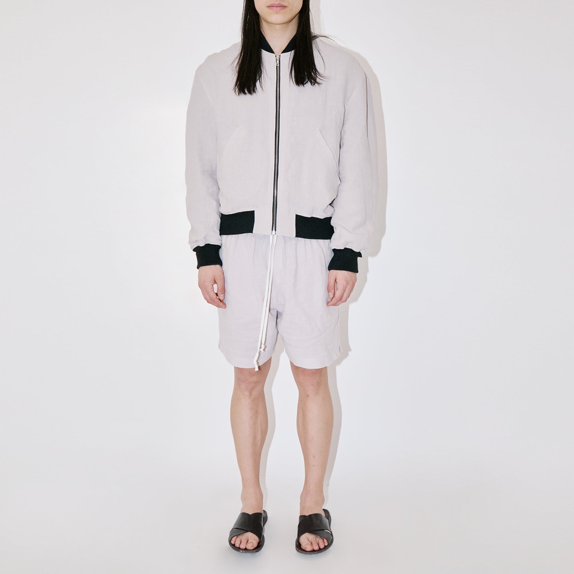 TerraLinen Sand Bomber Jacket