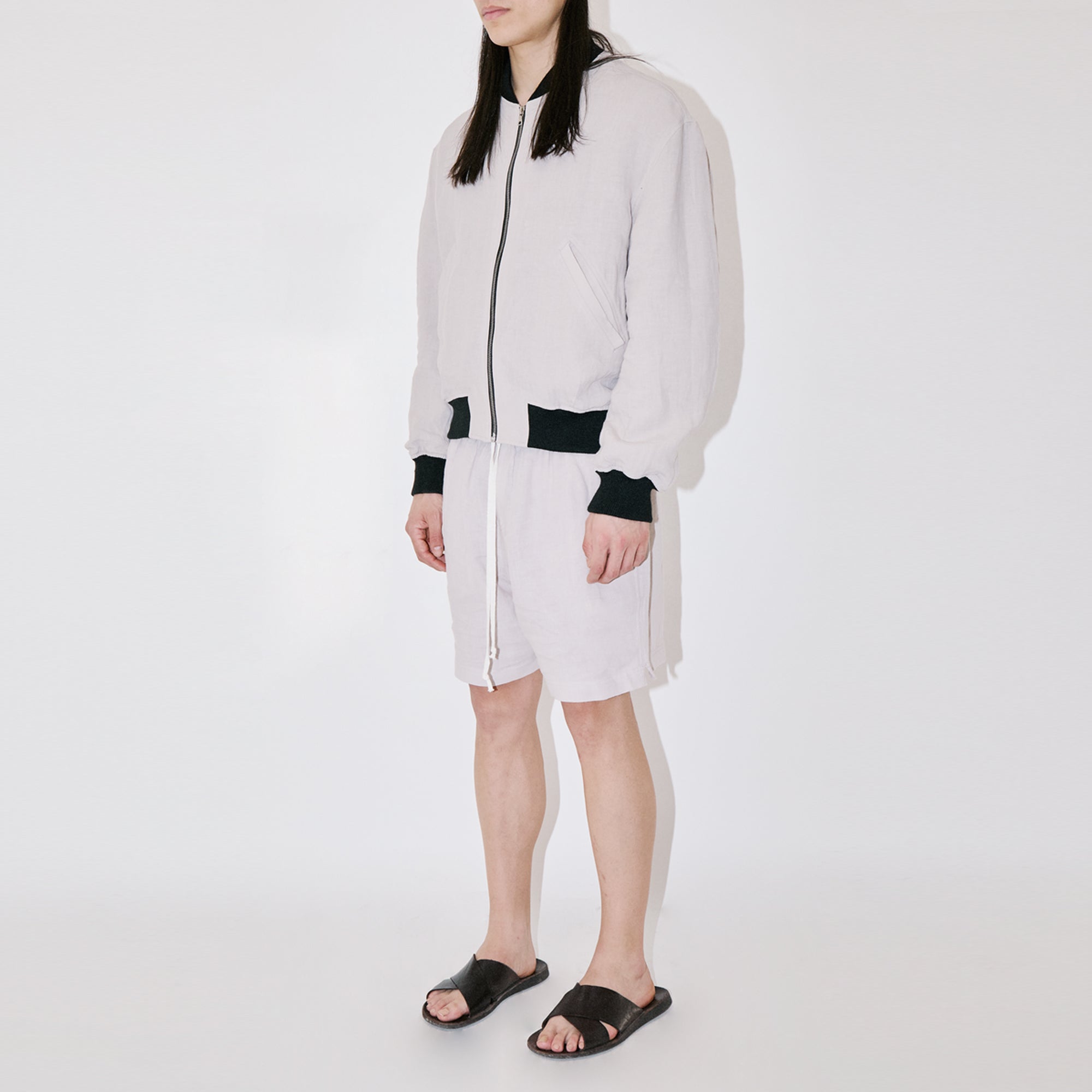 TerraLinen Sand Bomber Jacket