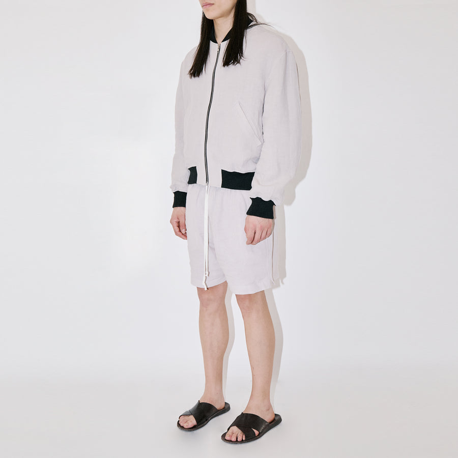 TerraLinen Sand Bomber Jacket