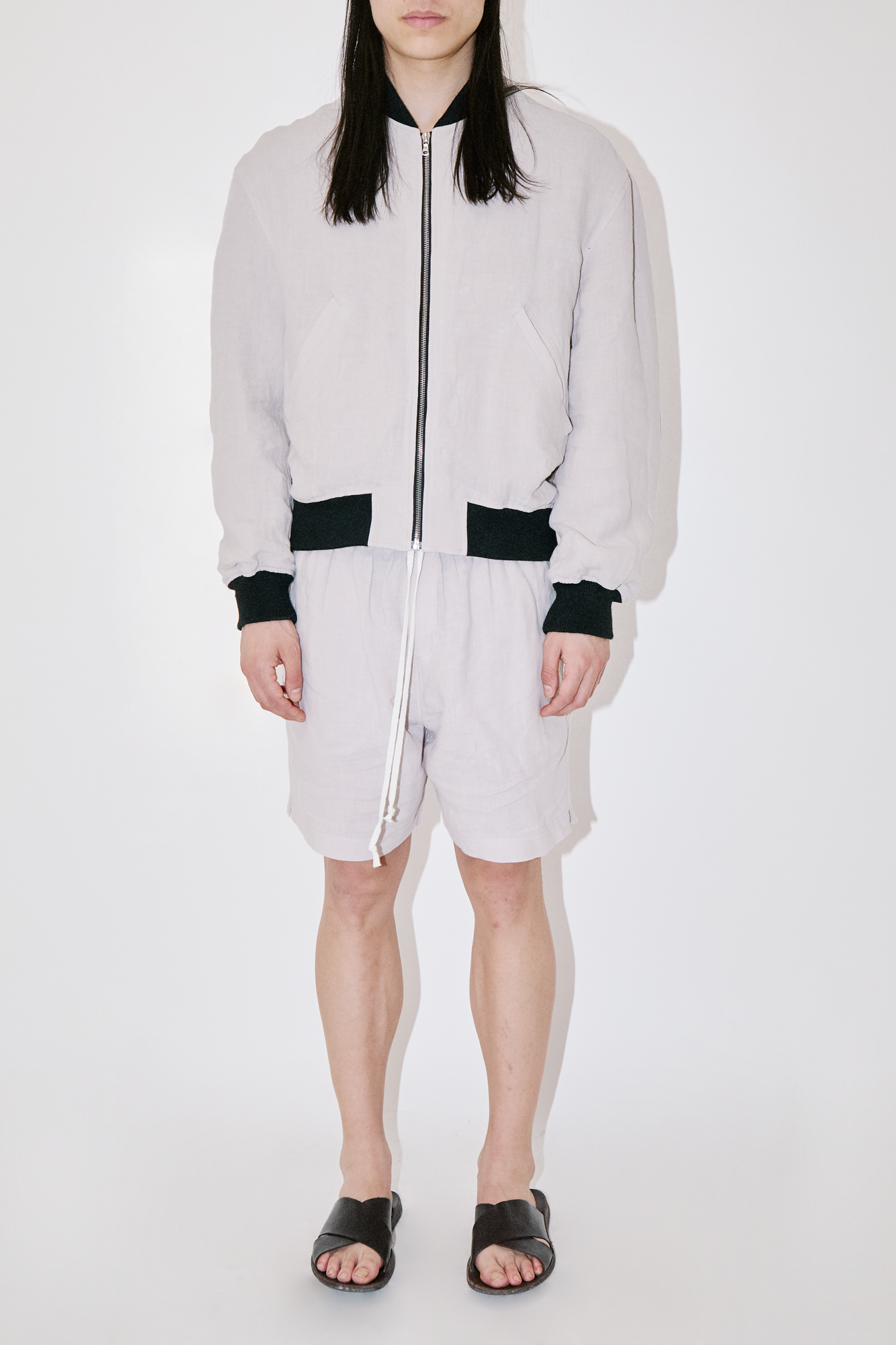 TerraLinen Sand Bomber Jacket