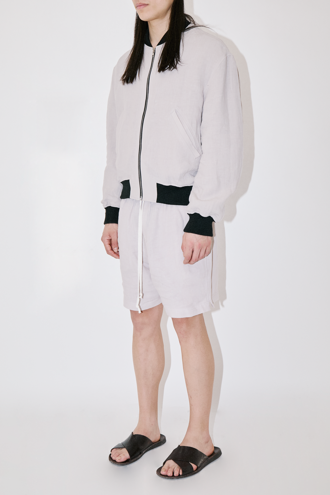 TerraLinen Sand Bomber Jacket