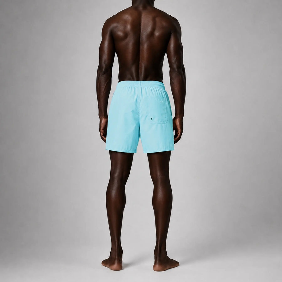 AquaSilk Blue Regular Swim Shorts