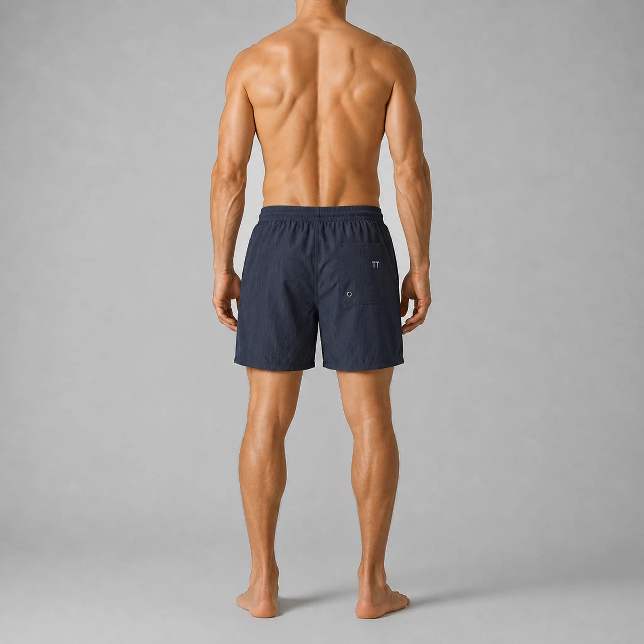 AquaSilk Dark Navy Regular Swim Shorts