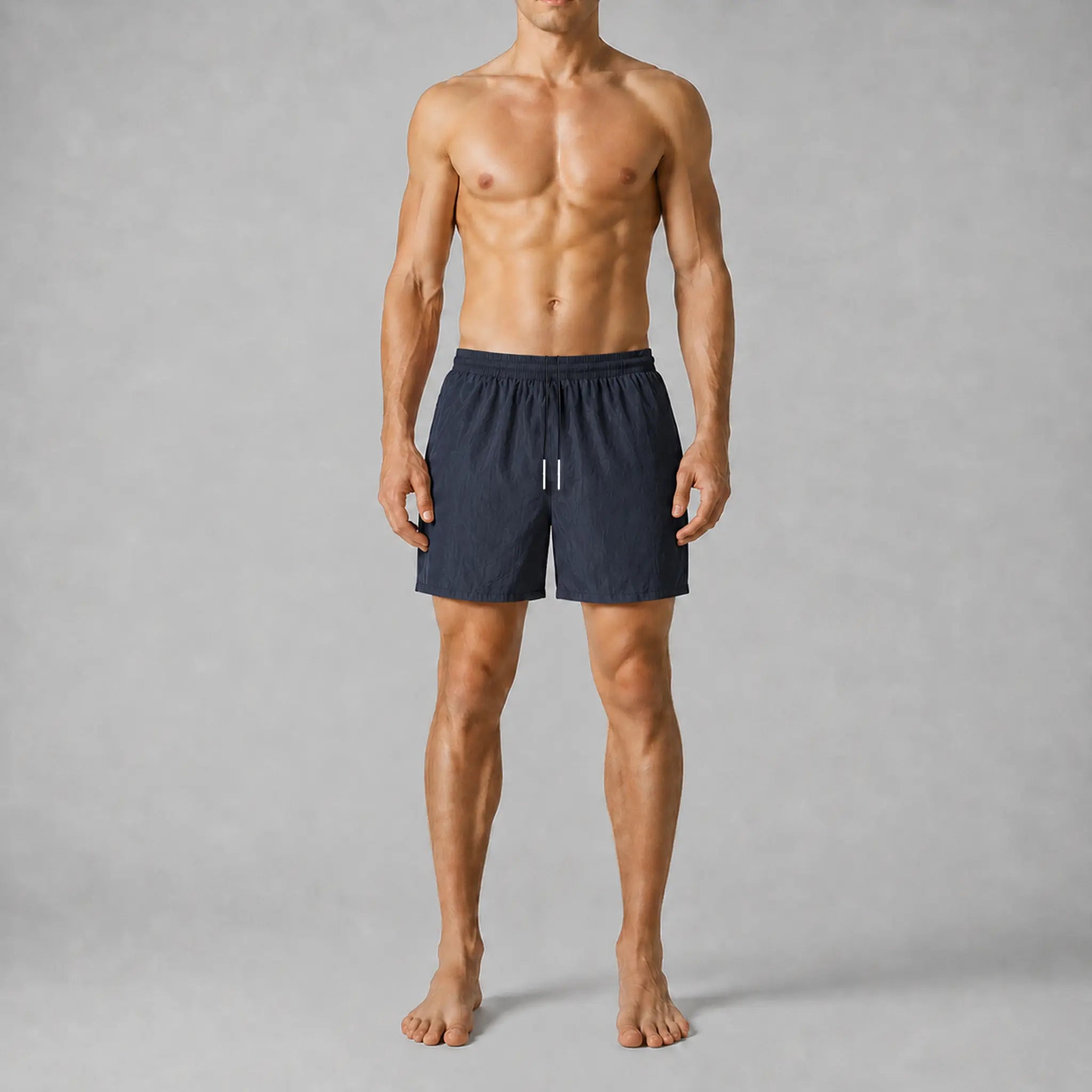 AquaSilk Dark Navy Regular Swim Shorts
