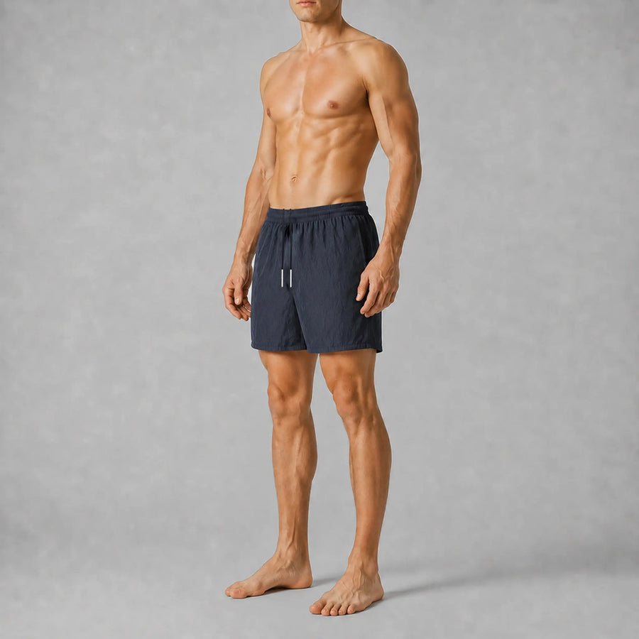 AquaSilk Dark Navy Regular Swim Shorts