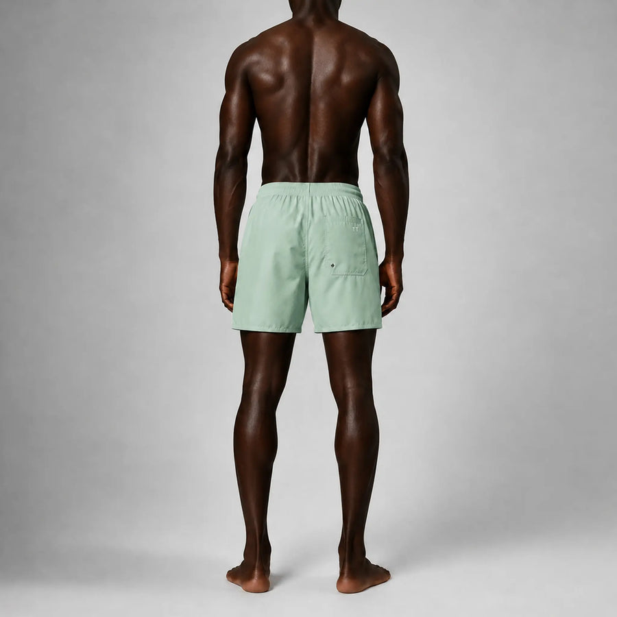 AquaSilk Mint Green Regular Swim Shorts