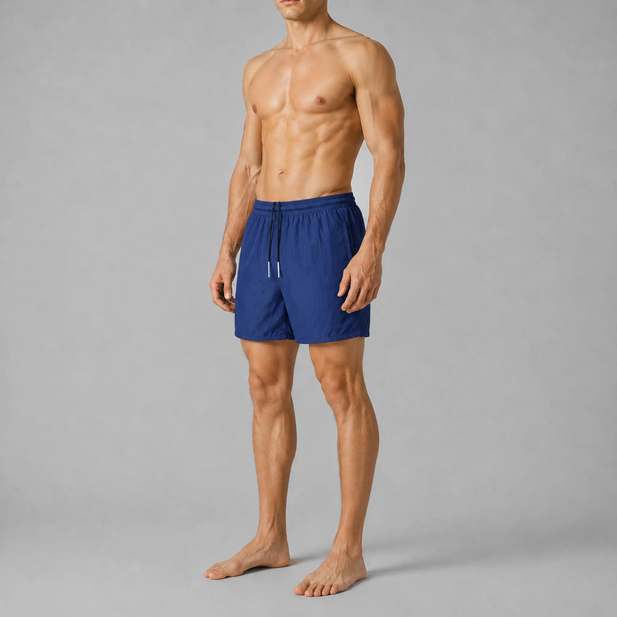 AquaSilk Navy Regular Swim Shorts
