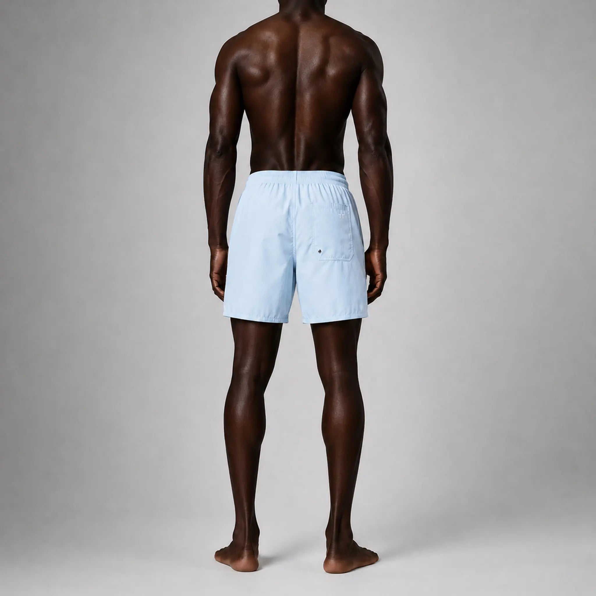 AquaSilk Sky Blue Regular Swim Shorts