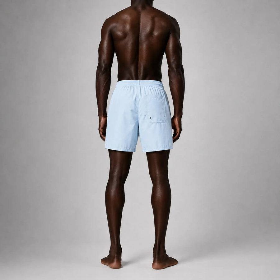 AquaSilk Sky Blue Regular Swim Shorts