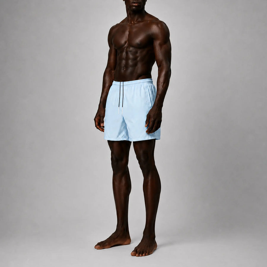 AquaSilk Sky Blue Regular Swim Shorts