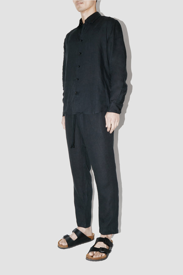 TerraLinen BLACK CLASSIC SHIRT