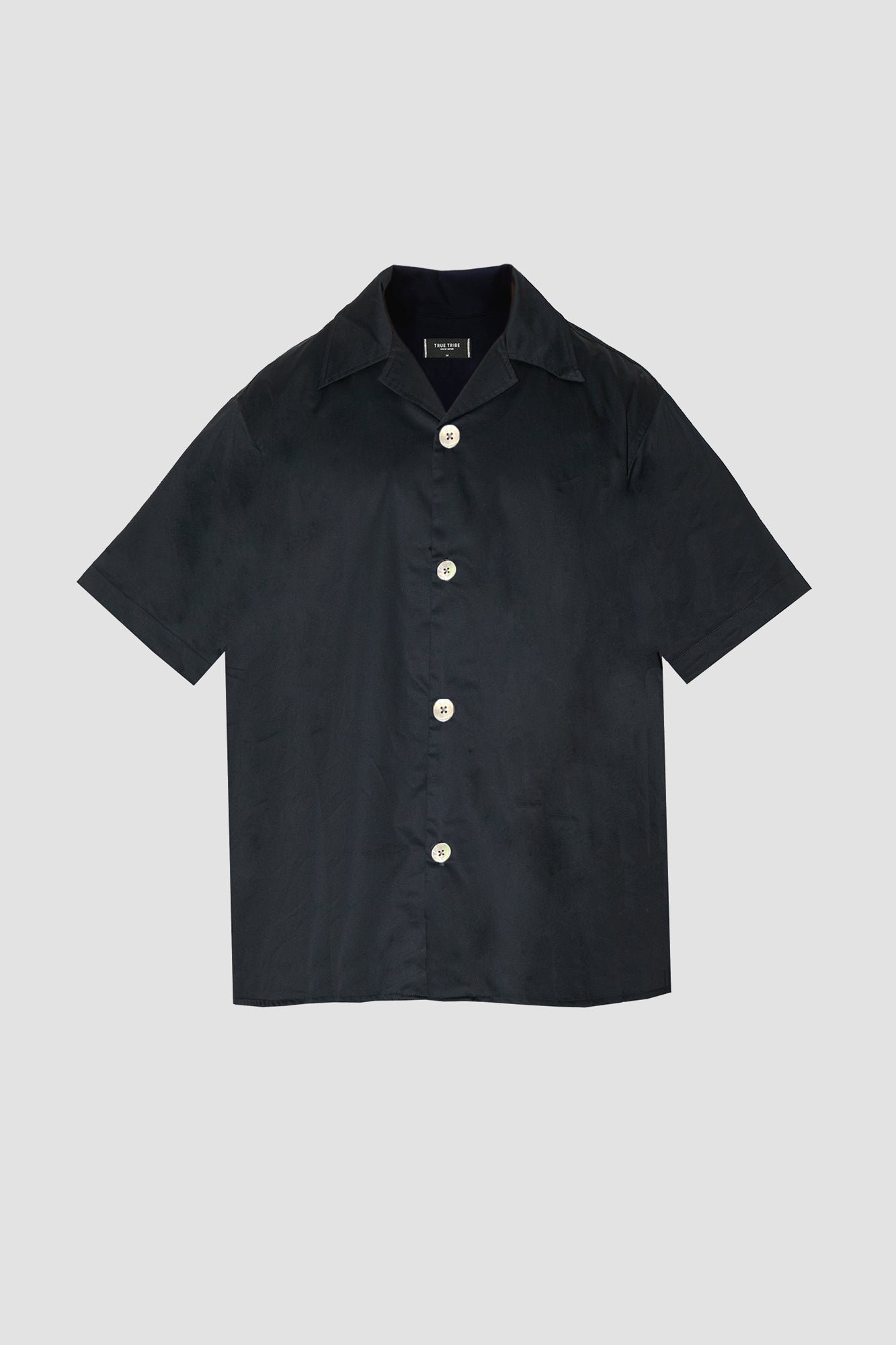 SmoothWeave BLACK MICRO TWILL RESORT SHIRT