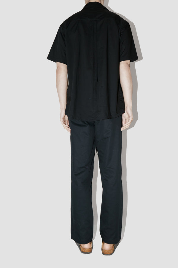 SmoothWeave BLACK MICRO TWILL RESORT SHIRT