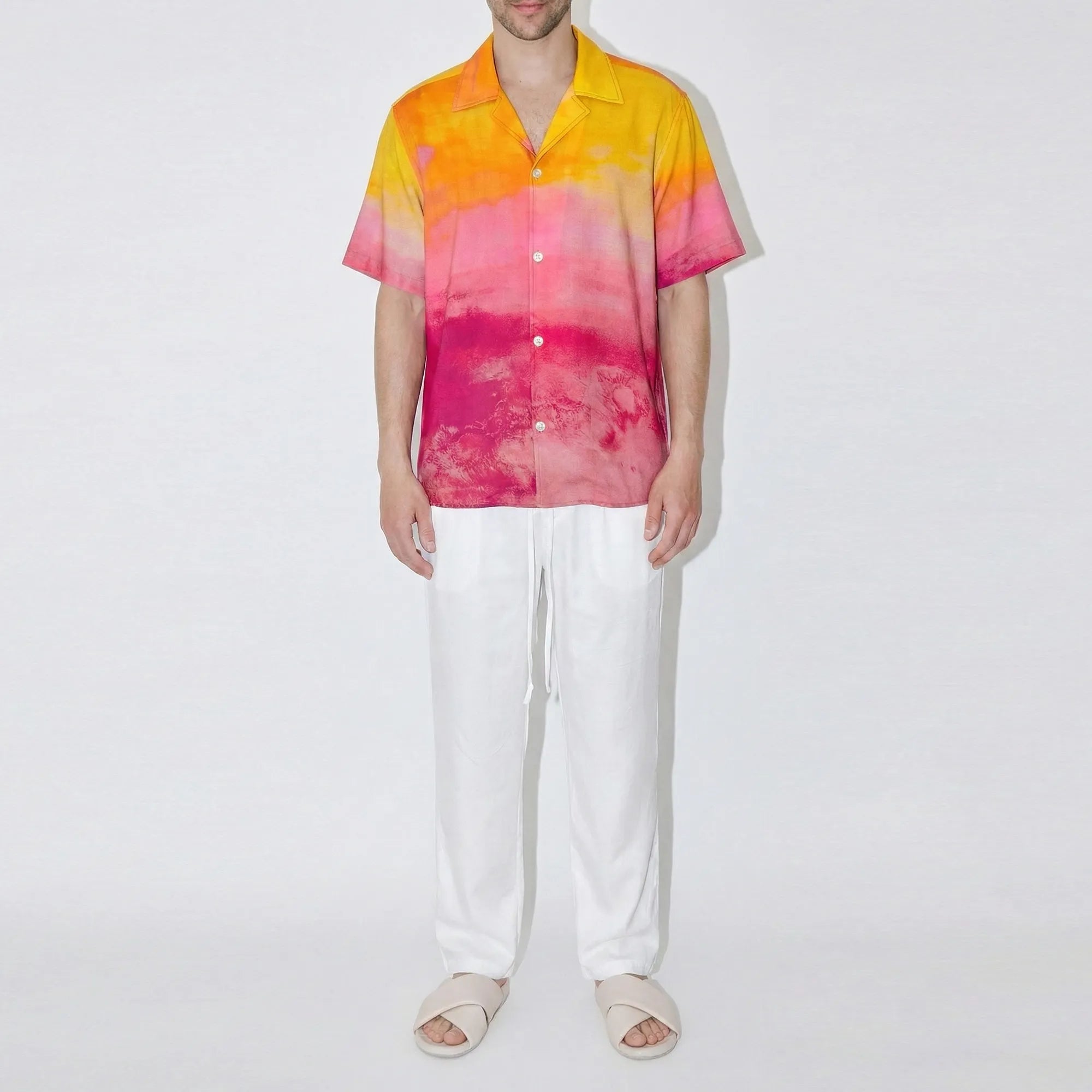 GizaFine Bliss Satin Resort Shirt