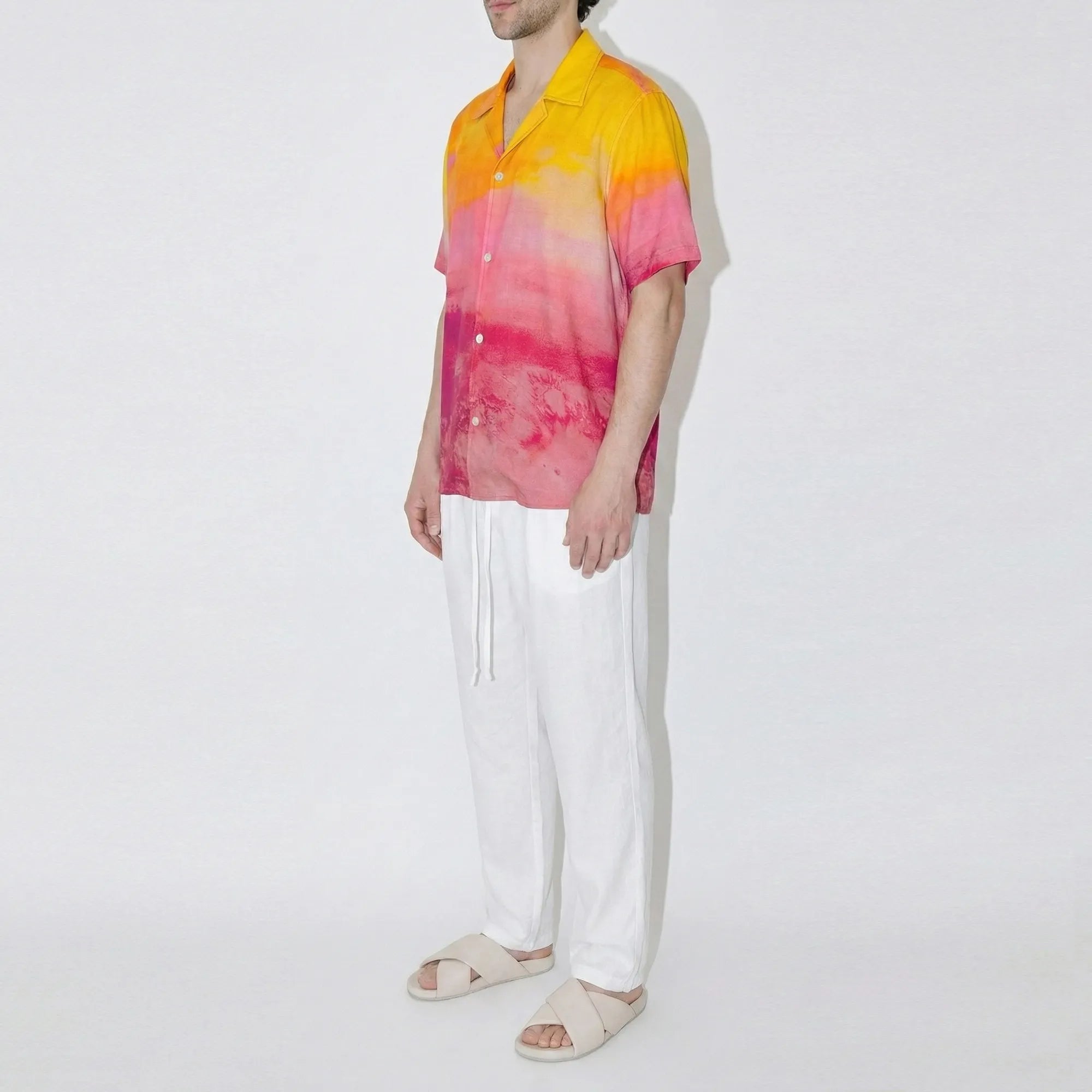 GizaFine Bliss Satin Resort Shirt