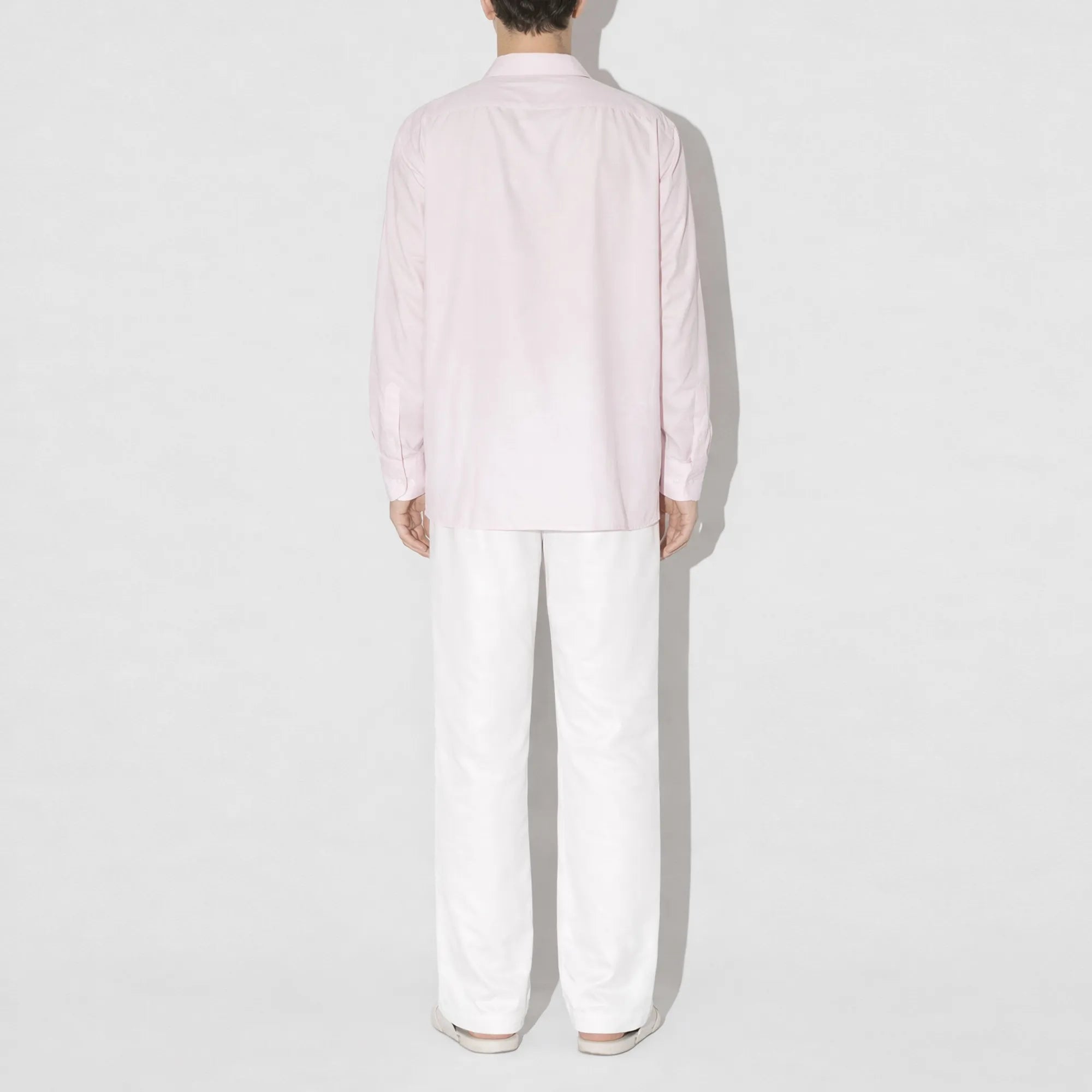 BreathAir Pink Cotton Voile Oversized Shirt