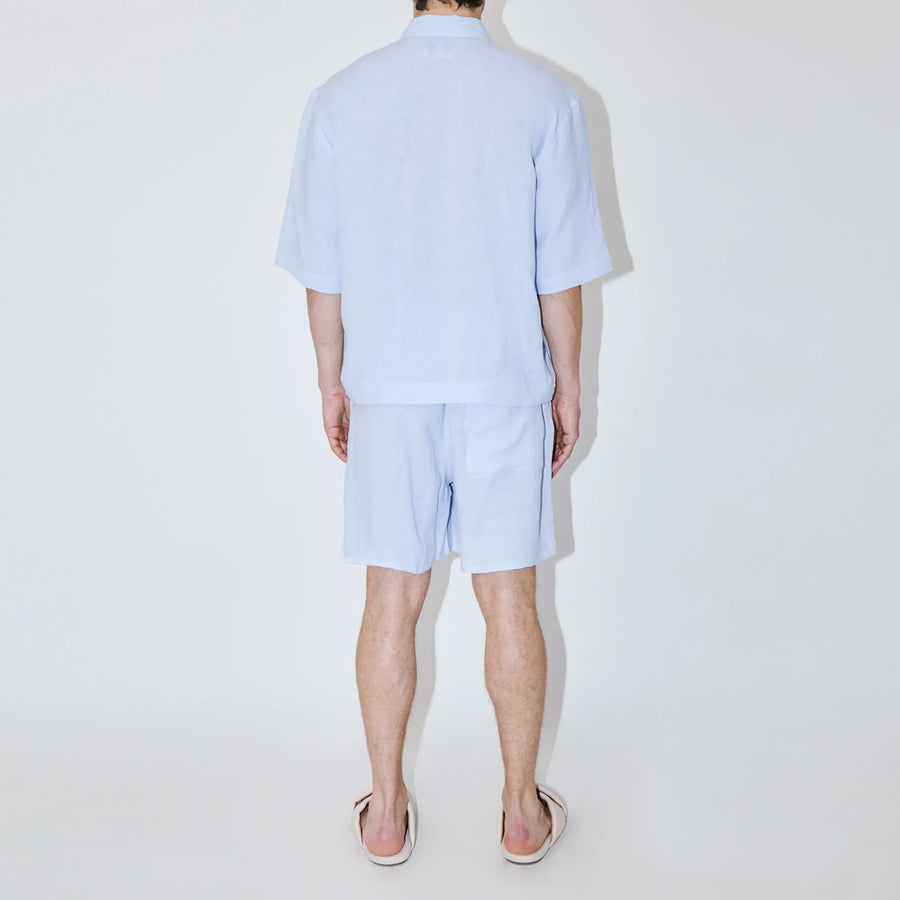 TerraLinen Sky Zip-Up Shirt