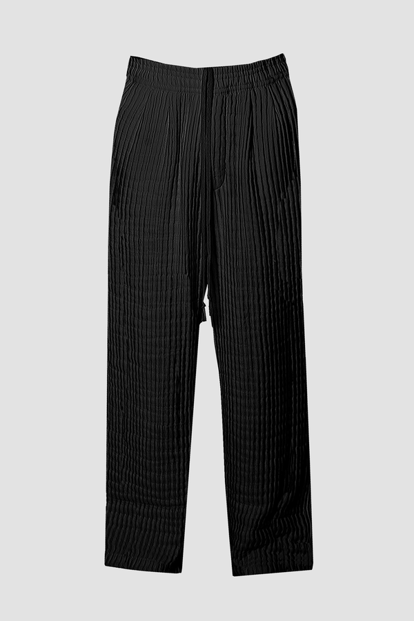 AirCloud BLACK COTTON LOUNGE PANTS