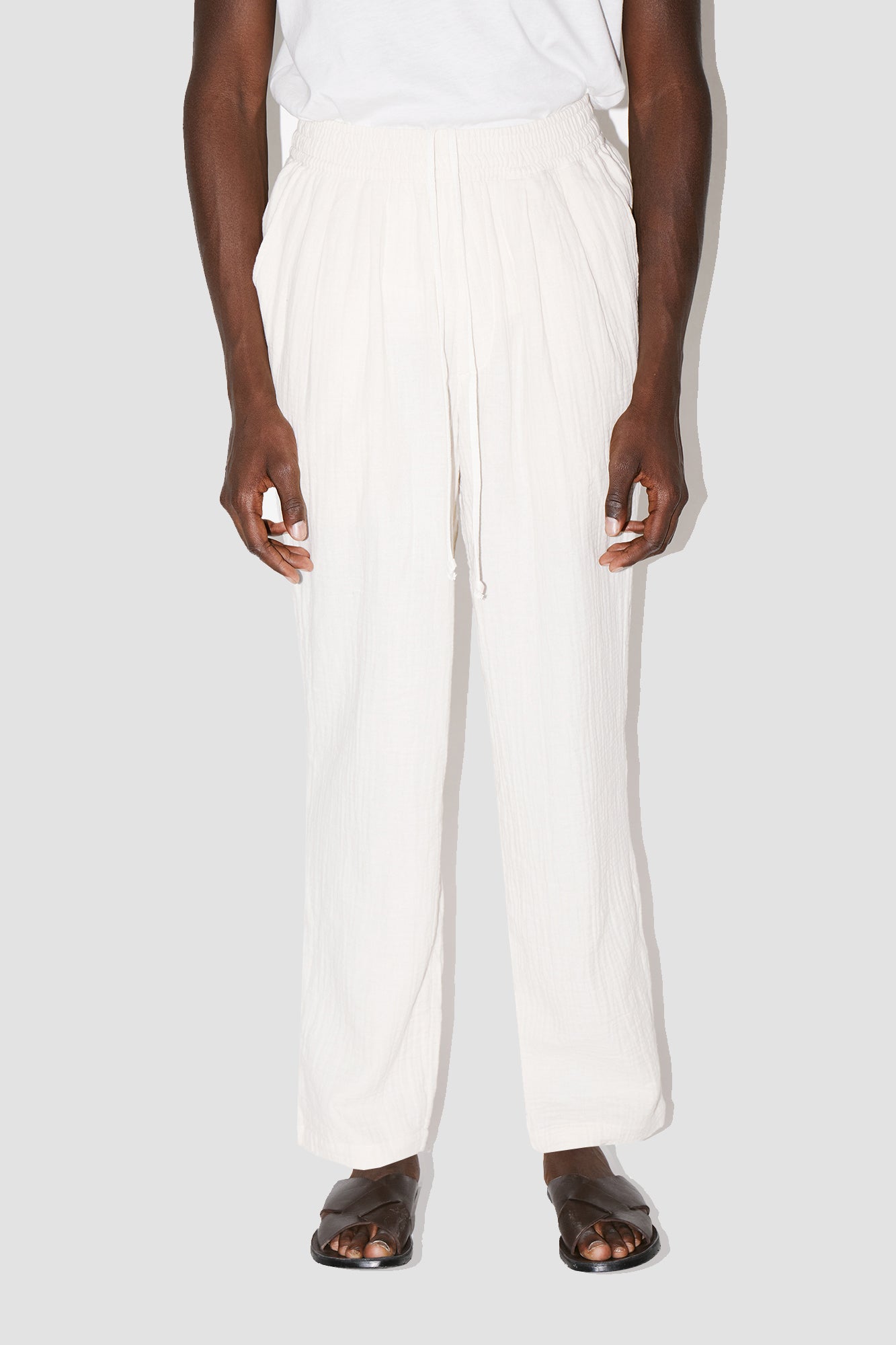 AngelWeave IVORY GAUZE LOUNGE PANTS