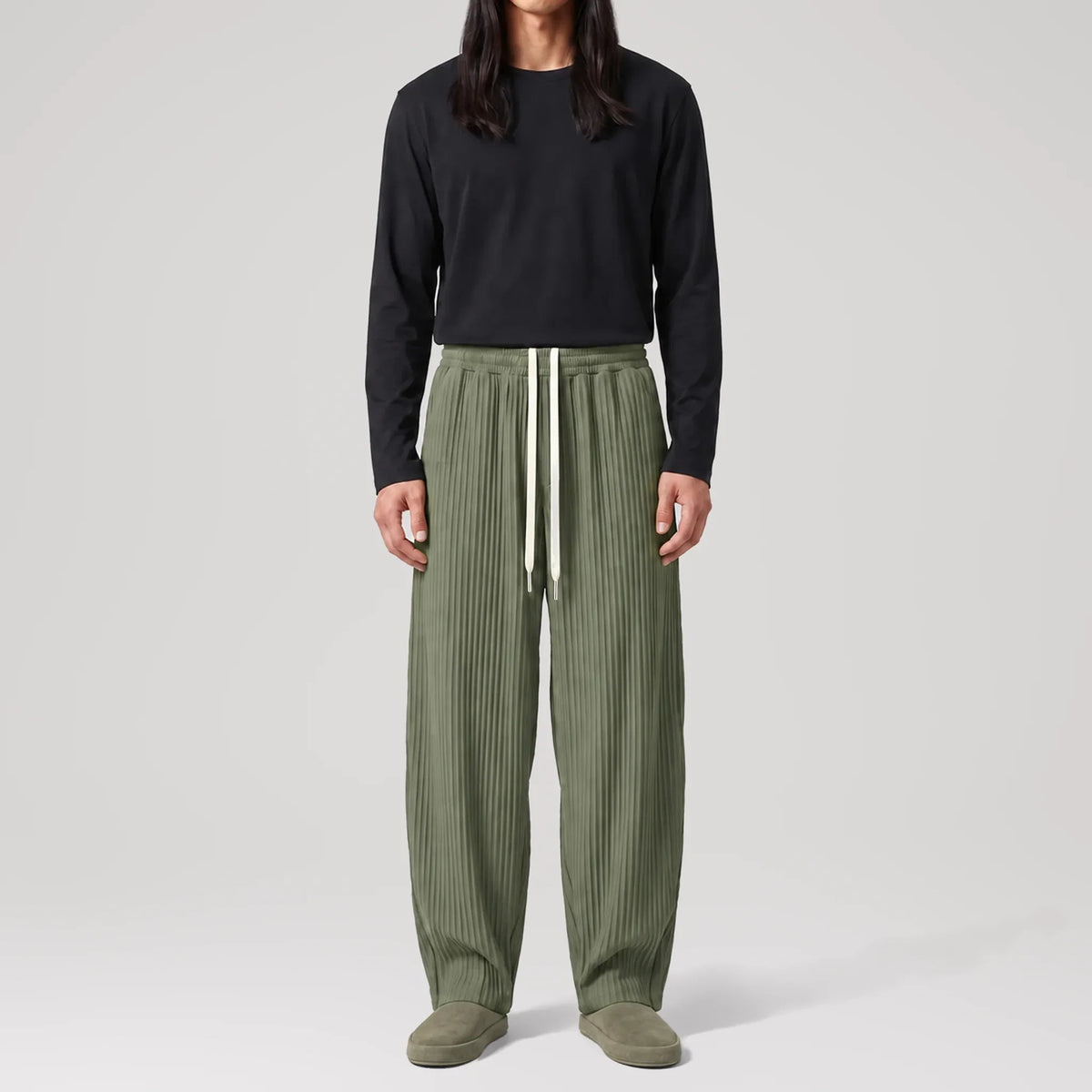 AirCloud Khaki Lounge Pants, front view