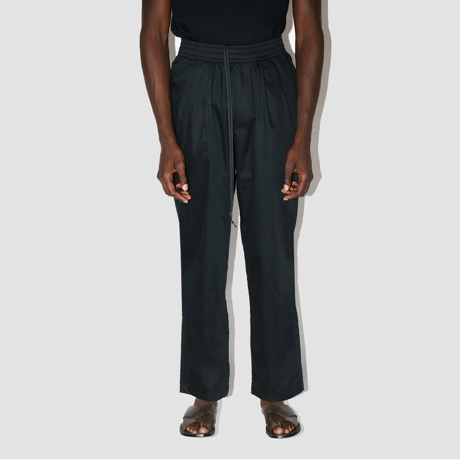 GizaFine Black Satin Lounge Pants
