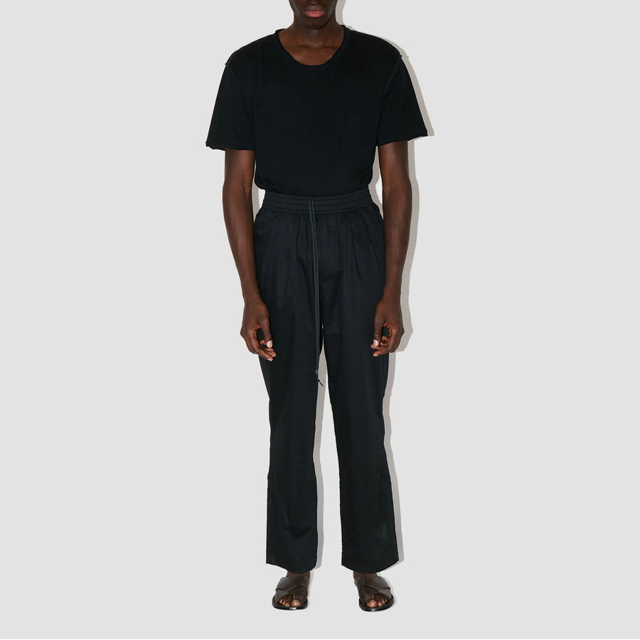 GizaFine Black Satin Lounge Pants