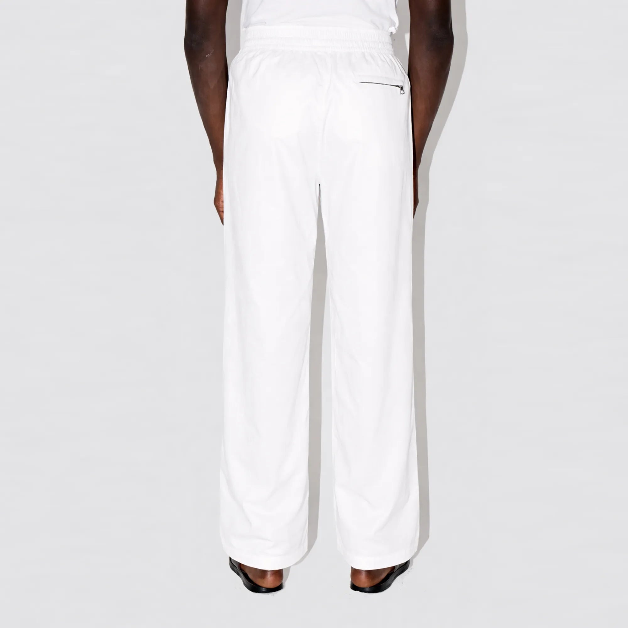 GizaFine White Satin Lounge Pants