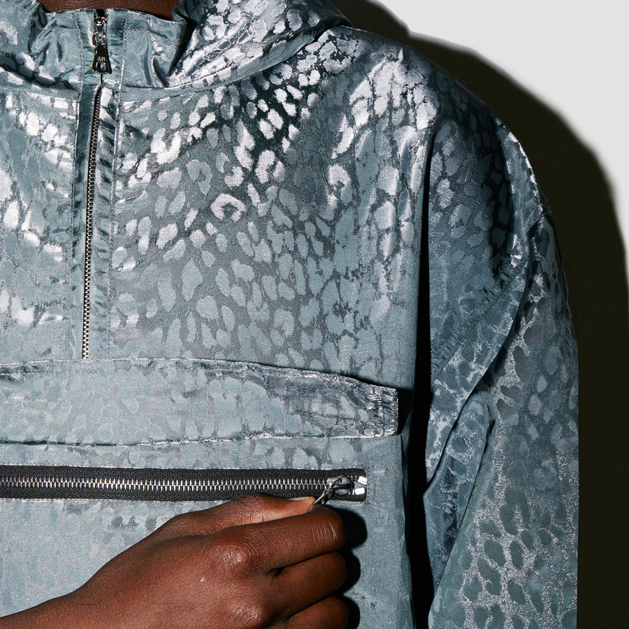 Leopard Space Long Poncho