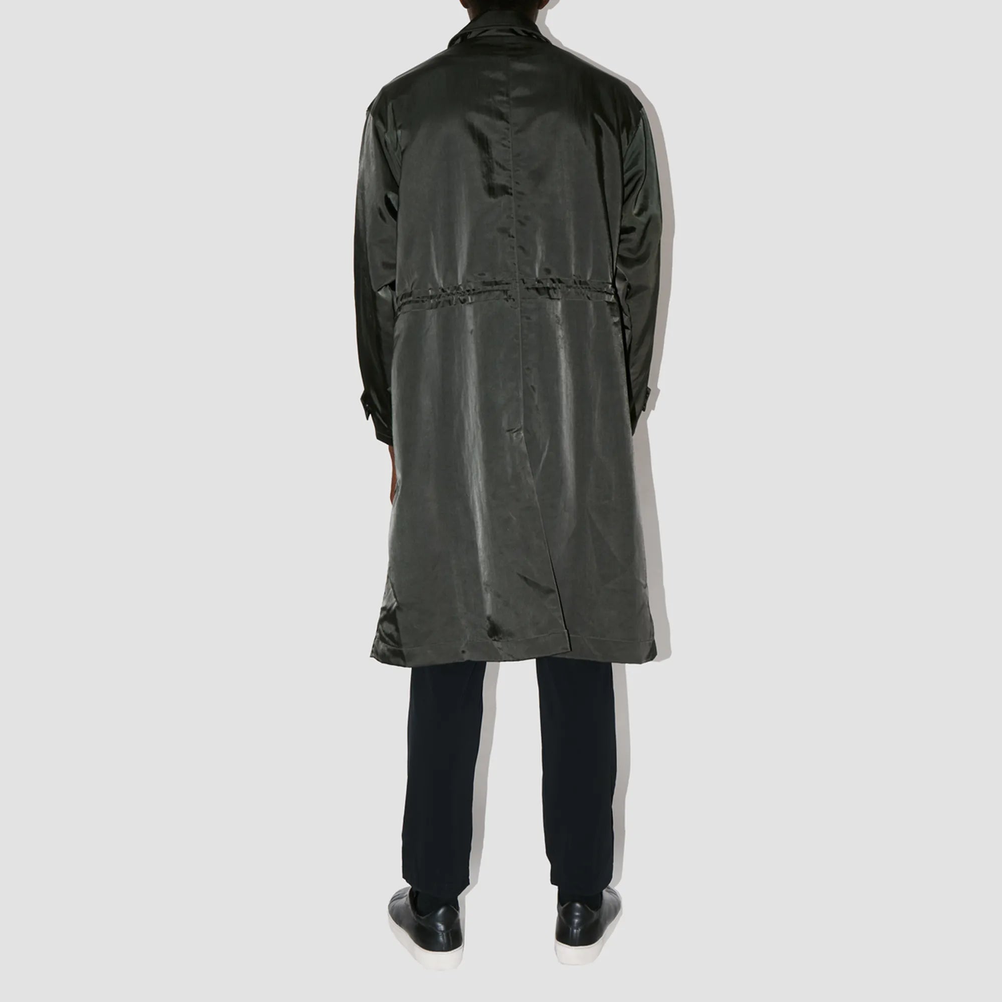 HeavyProtect Army Green Trench Coat