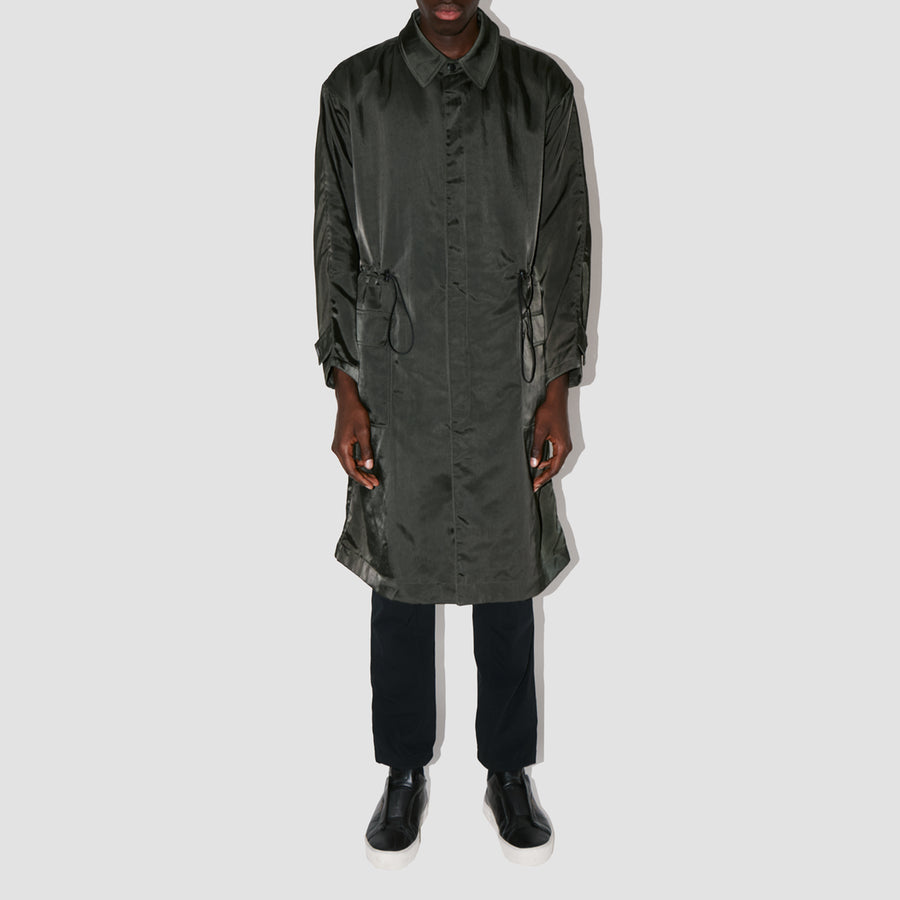 HeavyProtect Army Green Trench Coat