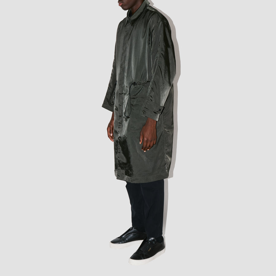 HeavyProtect Army Green Trench Coat