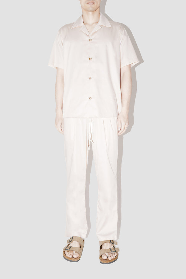 GizaFine CREAM RESORT SHIRT